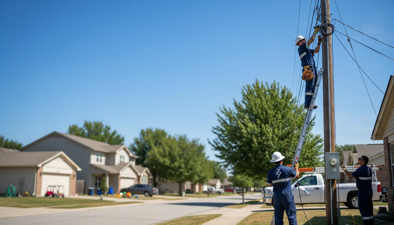 Residential electrician providing installation services in Rockland, MI